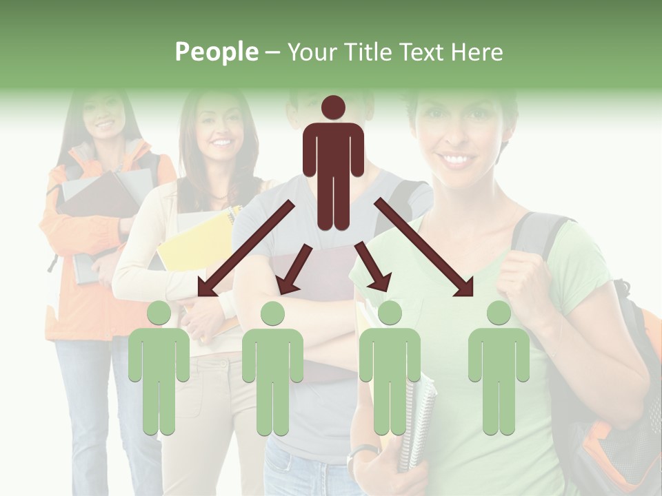 University School Man PowerPoint Template