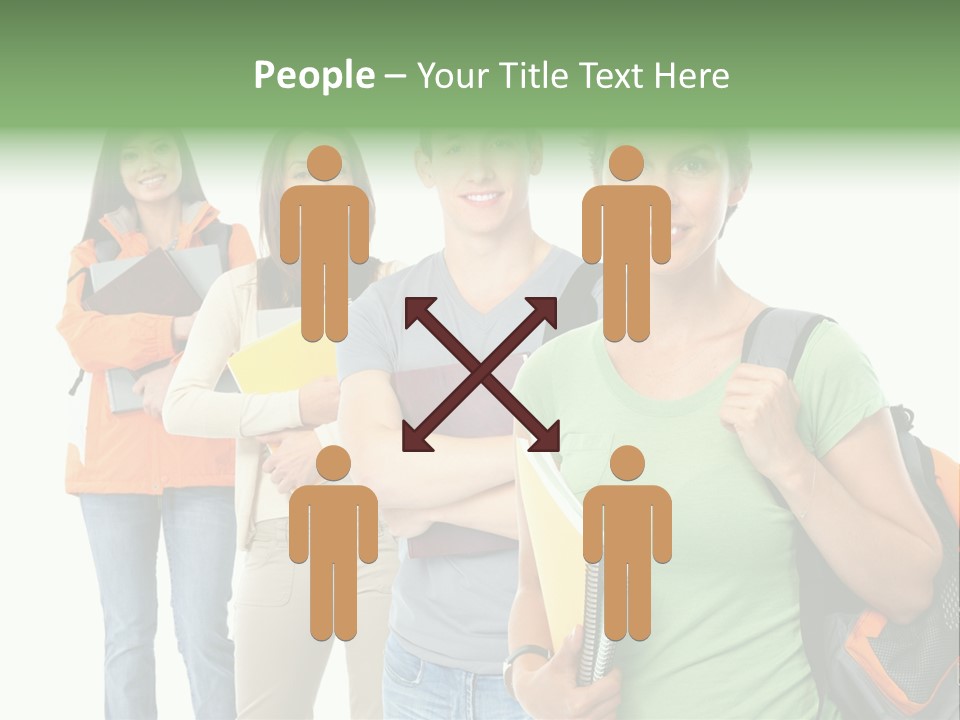 University School Man PowerPoint Template