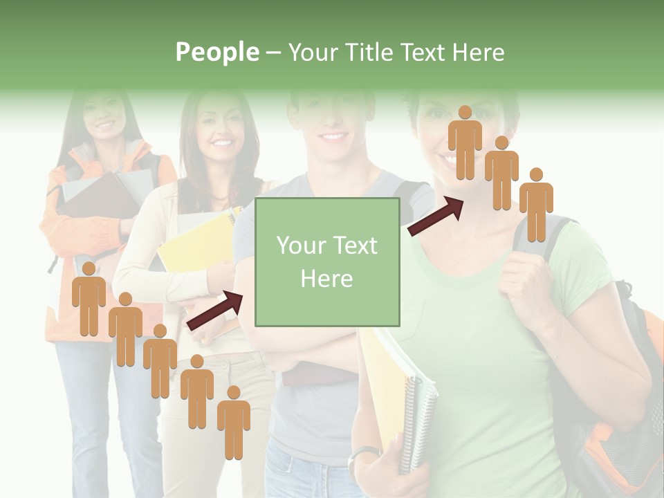 University School Man PowerPoint Template