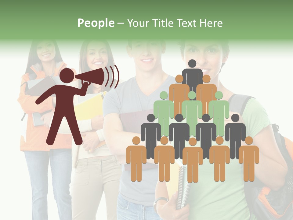 University School Man PowerPoint Template