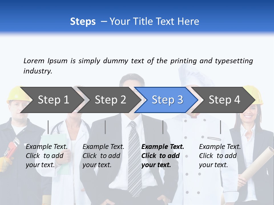 Person Community Employment PowerPoint Template
