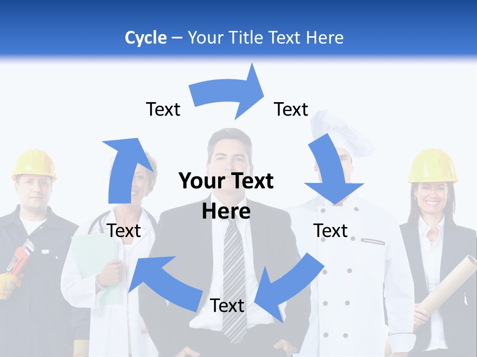 Person Community Employment PowerPoint Template
