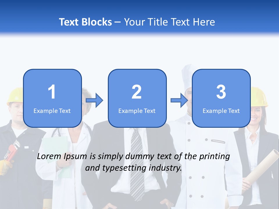 Person Community Employment PowerPoint Template