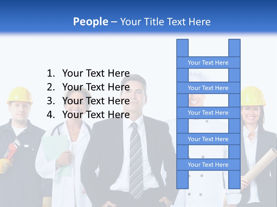 Person Community Employment PowerPoint Template