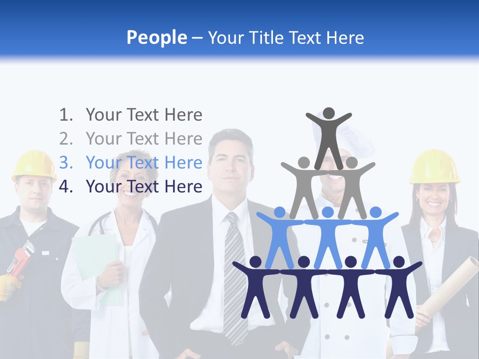 Person Community Employment PowerPoint Template