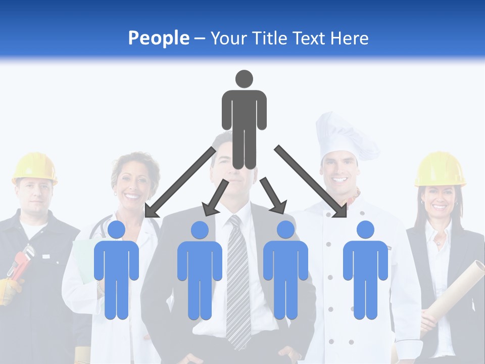 Person Community Employment PowerPoint Template