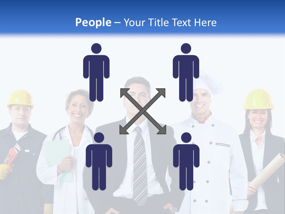 Person Community Employment PowerPoint Template