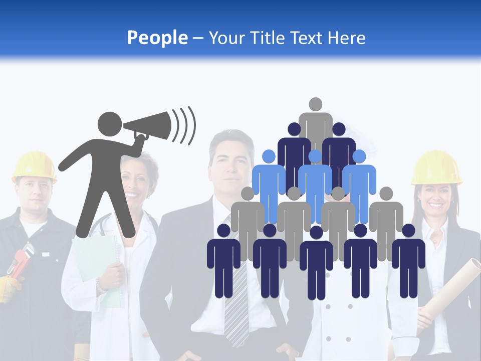 Person Community Employment PowerPoint Template