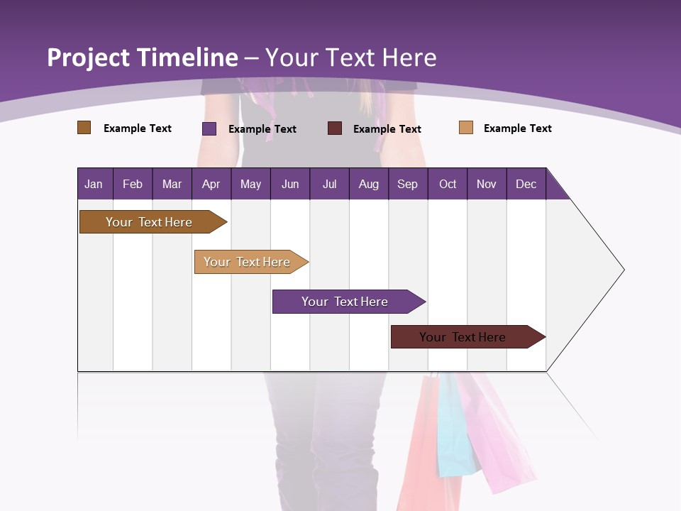 Holding Purchases Person PowerPoint Template