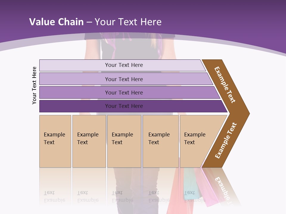 Holding Purchases Person PowerPoint Template