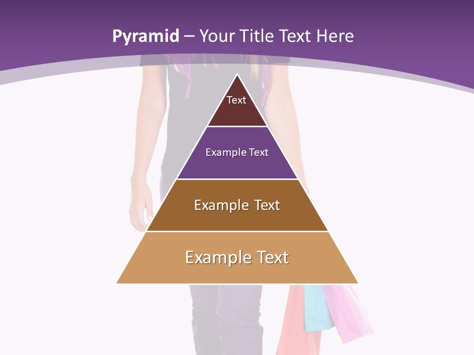 Holding Purchases Person PowerPoint Template