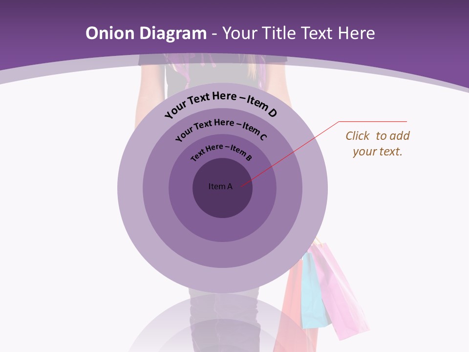 Holding Purchases Person PowerPoint Template