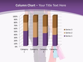 Holding Purchases Person PowerPoint Template