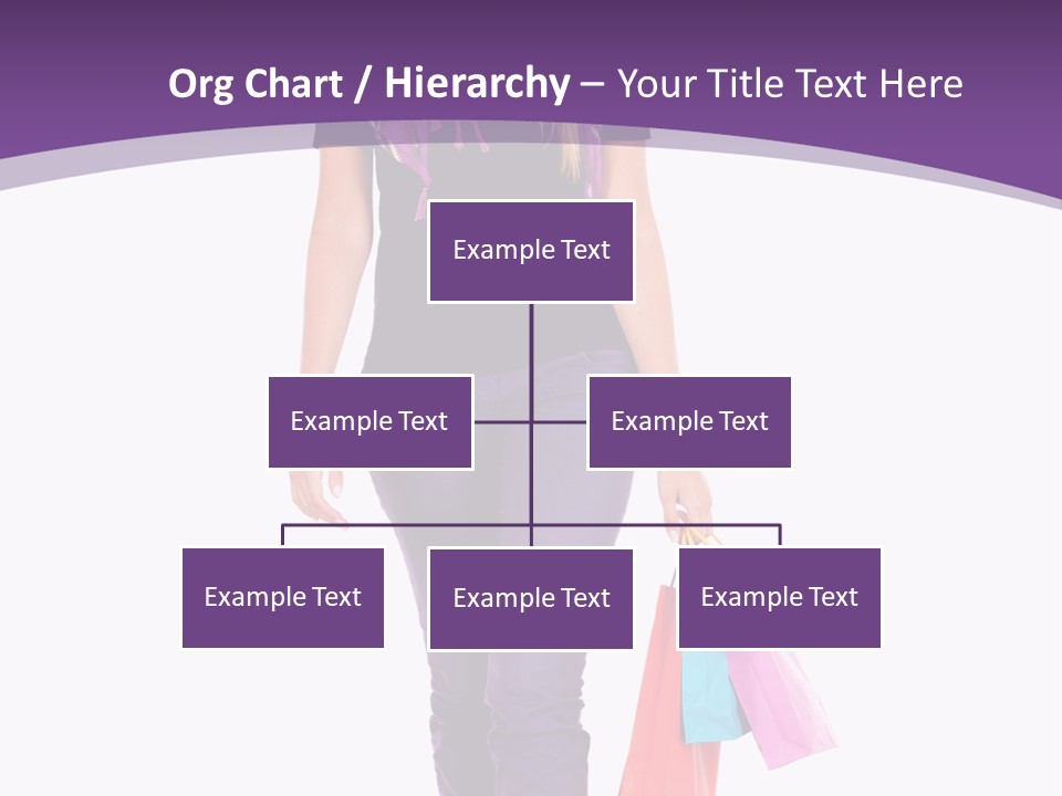 Holding Purchases Person PowerPoint Template