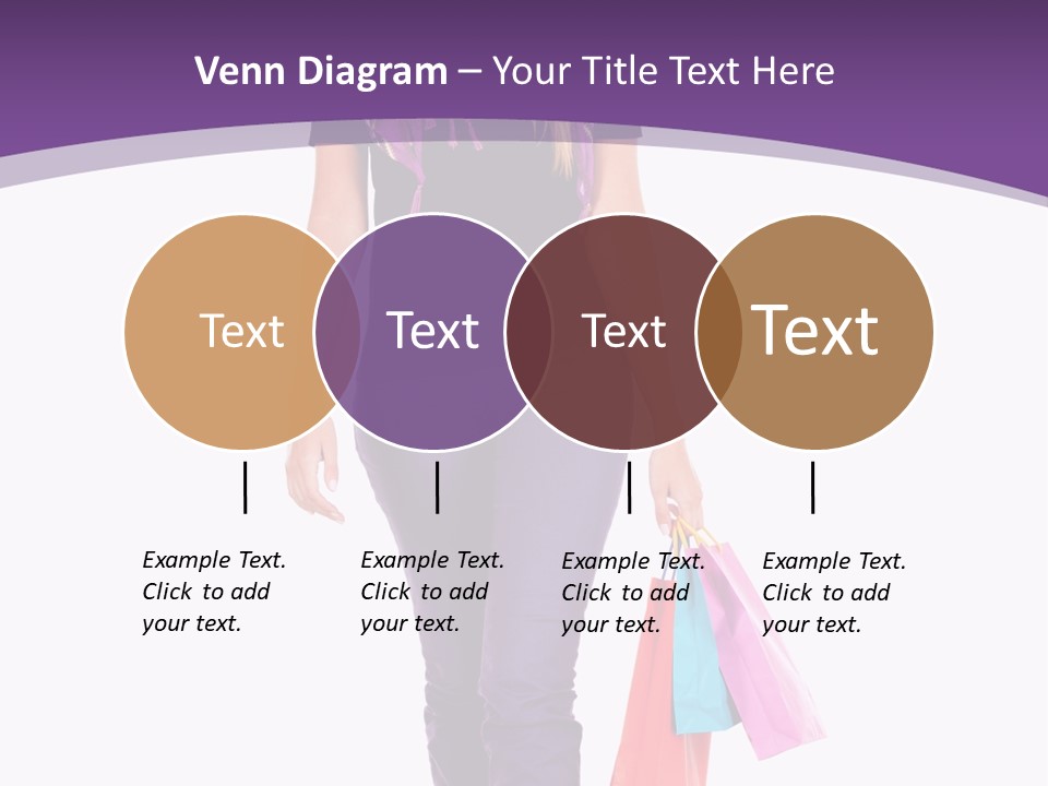 Holding Purchases Person PowerPoint Template