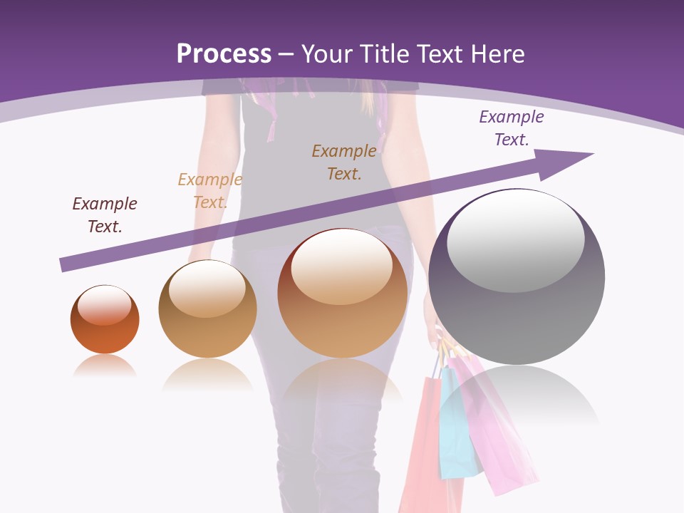 Holding Purchases Person PowerPoint Template