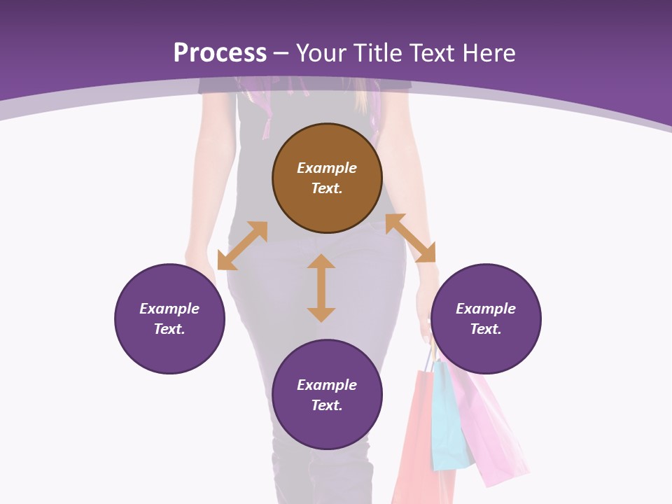 Holding Purchases Person PowerPoint Template