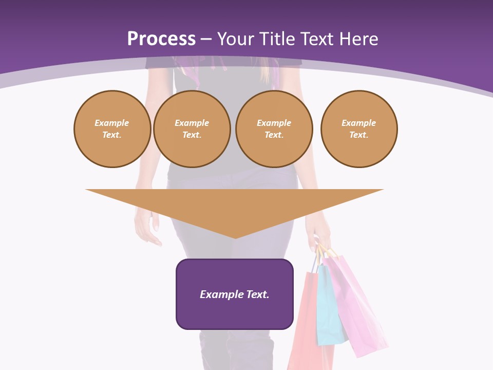 Holding Purchases Person PowerPoint Template