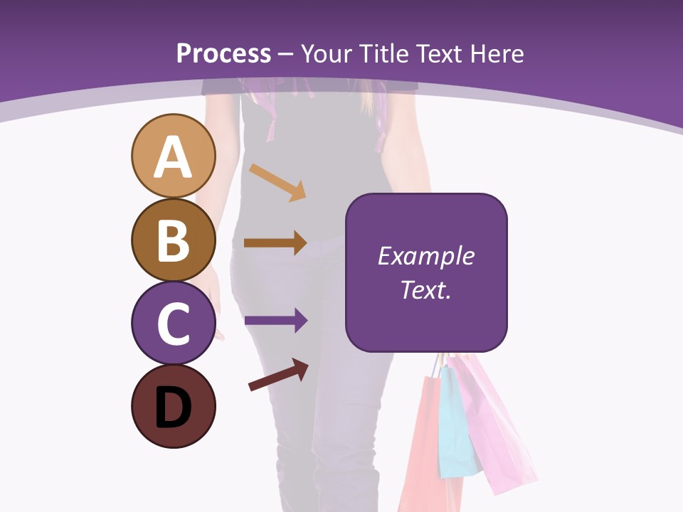 Holding Purchases Person PowerPoint Template