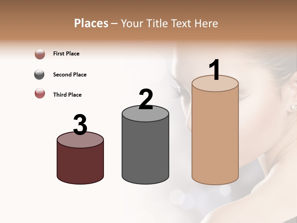 Lipstick Portrait Beautiful PowerPoint Template