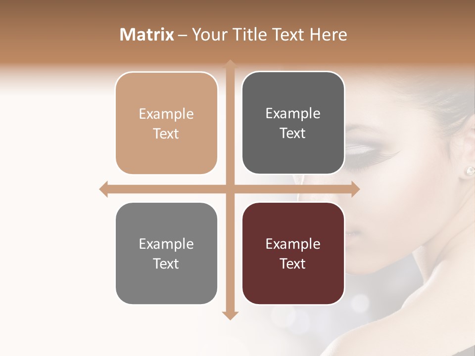 Lipstick Portrait Beautiful PowerPoint Template