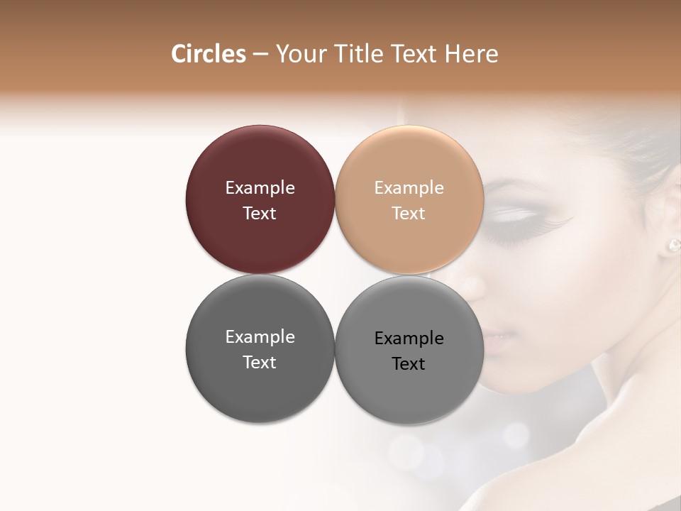 Lipstick Portrait Beautiful PowerPoint Template
