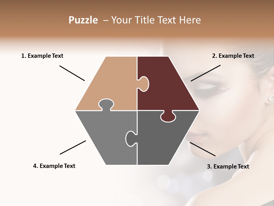 Lipstick Portrait Beautiful PowerPoint Template