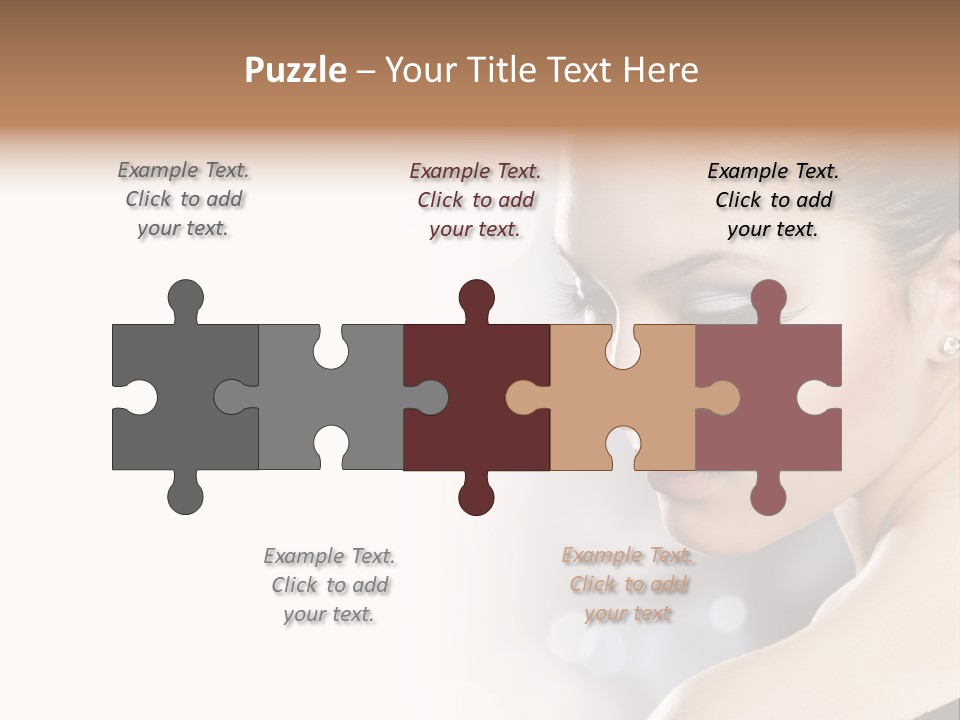 Lipstick Portrait Beautiful PowerPoint Template