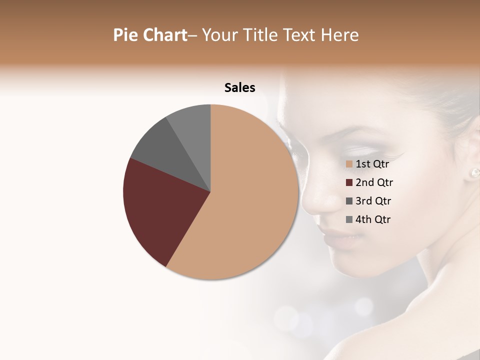 Lipstick Portrait Beautiful PowerPoint Template