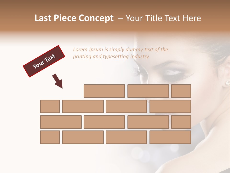 Lipstick Portrait Beautiful PowerPoint Template