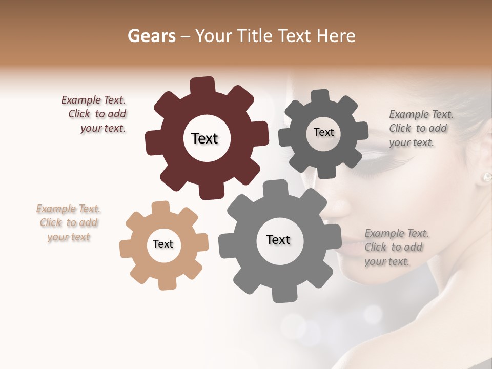 Lipstick Portrait Beautiful PowerPoint Template