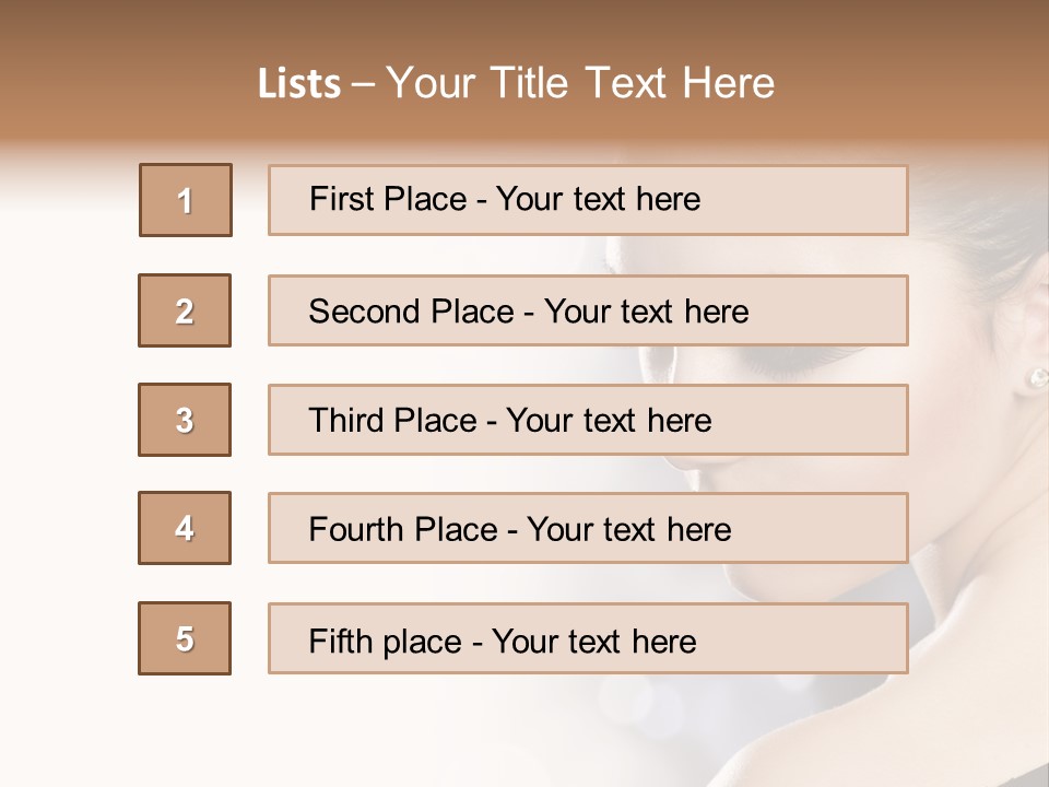 Lipstick Portrait Beautiful PowerPoint Template