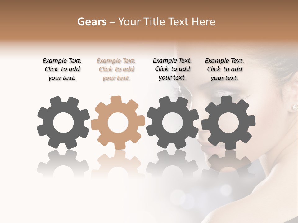 Lipstick Portrait Beautiful PowerPoint Template