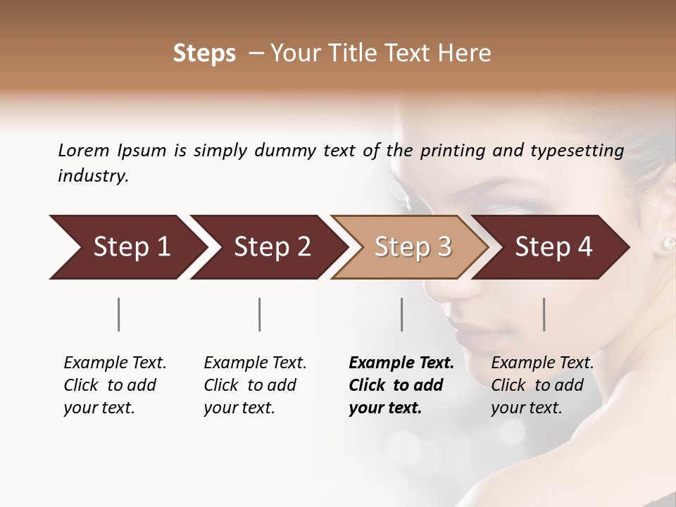 Lipstick Portrait Beautiful PowerPoint Template