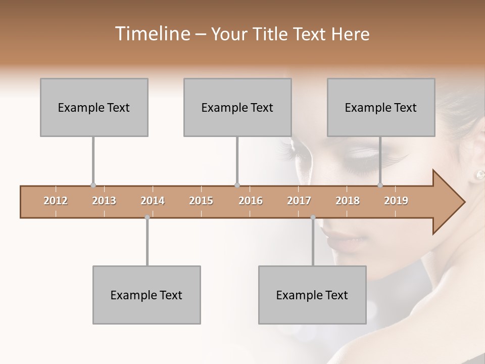 Lipstick Portrait Beautiful PowerPoint Template