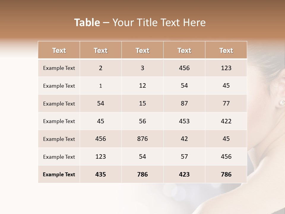 Lipstick Portrait Beautiful PowerPoint Template