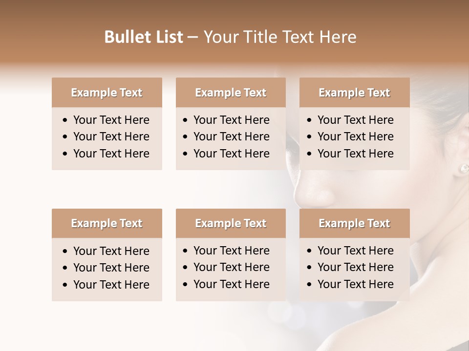 Lipstick Portrait Beautiful PowerPoint Template