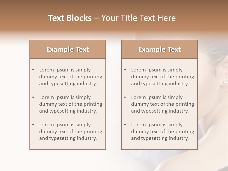 Lipstick Portrait Beautiful PowerPoint Template