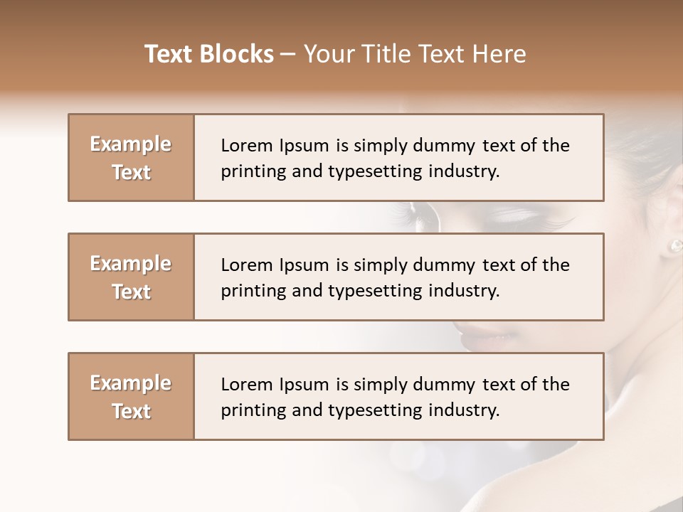 Lipstick Portrait Beautiful PowerPoint Template