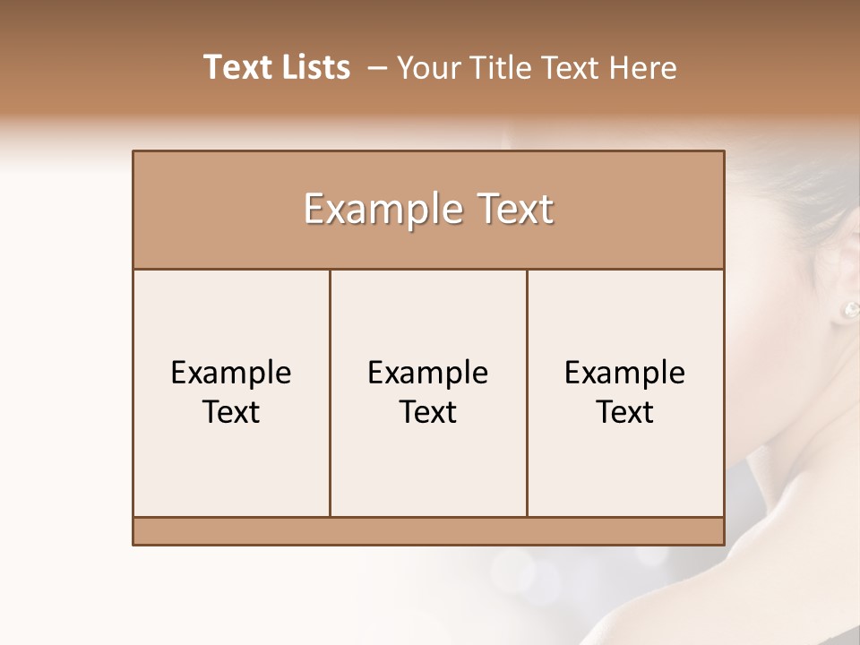 Lipstick Portrait Beautiful PowerPoint Template