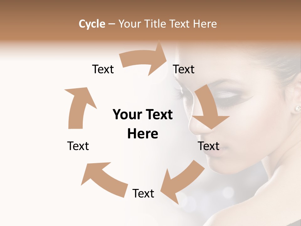 Lipstick Portrait Beautiful PowerPoint Template