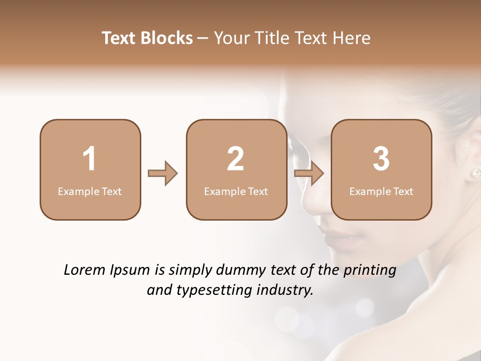 Lipstick Portrait Beautiful PowerPoint Template