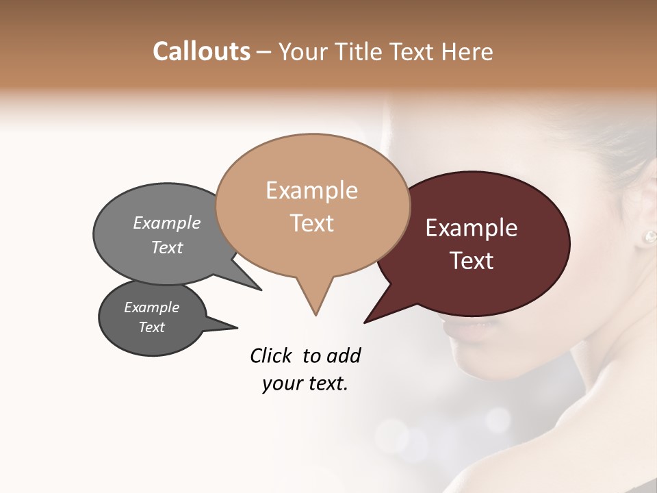 Lipstick Portrait Beautiful PowerPoint Template