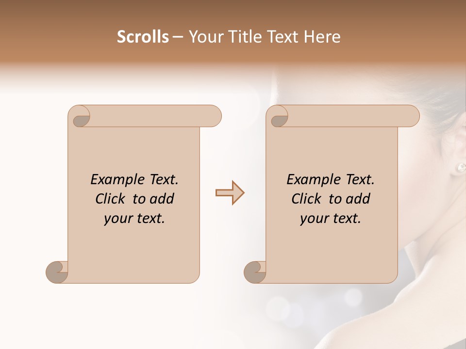 Lipstick Portrait Beautiful PowerPoint Template