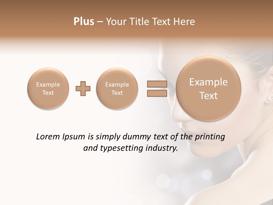 Lipstick Portrait Beautiful PowerPoint Template