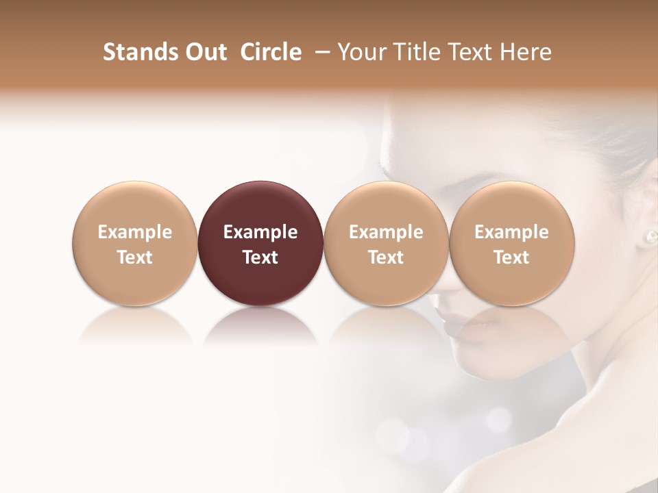 Lipstick Portrait Beautiful PowerPoint Template