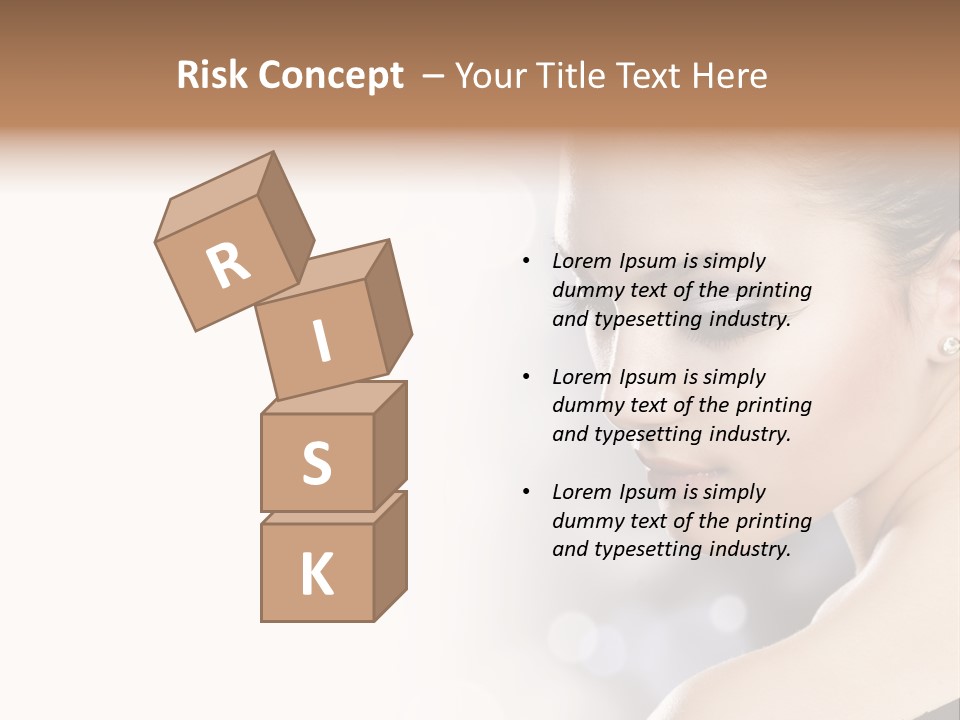 Lipstick Portrait Beautiful PowerPoint Template