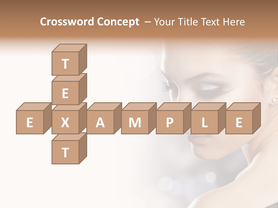 Lipstick Portrait Beautiful PowerPoint Template