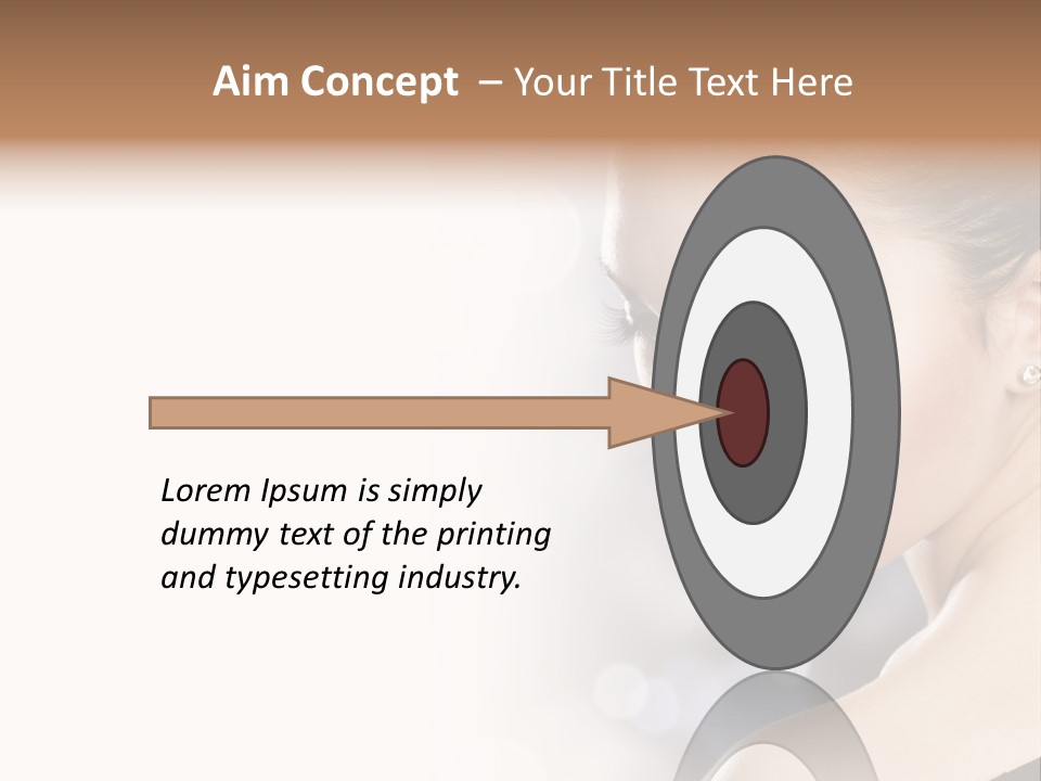 Lipstick Portrait Beautiful PowerPoint Template