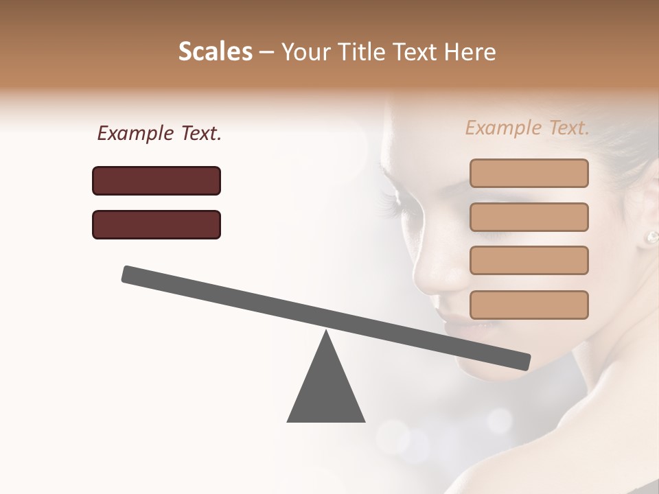 Lipstick Portrait Beautiful PowerPoint Template